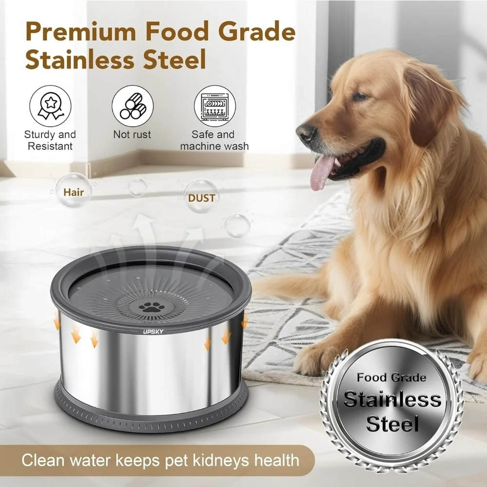 UPSKY None Spill Large Capacity Dog Bowl